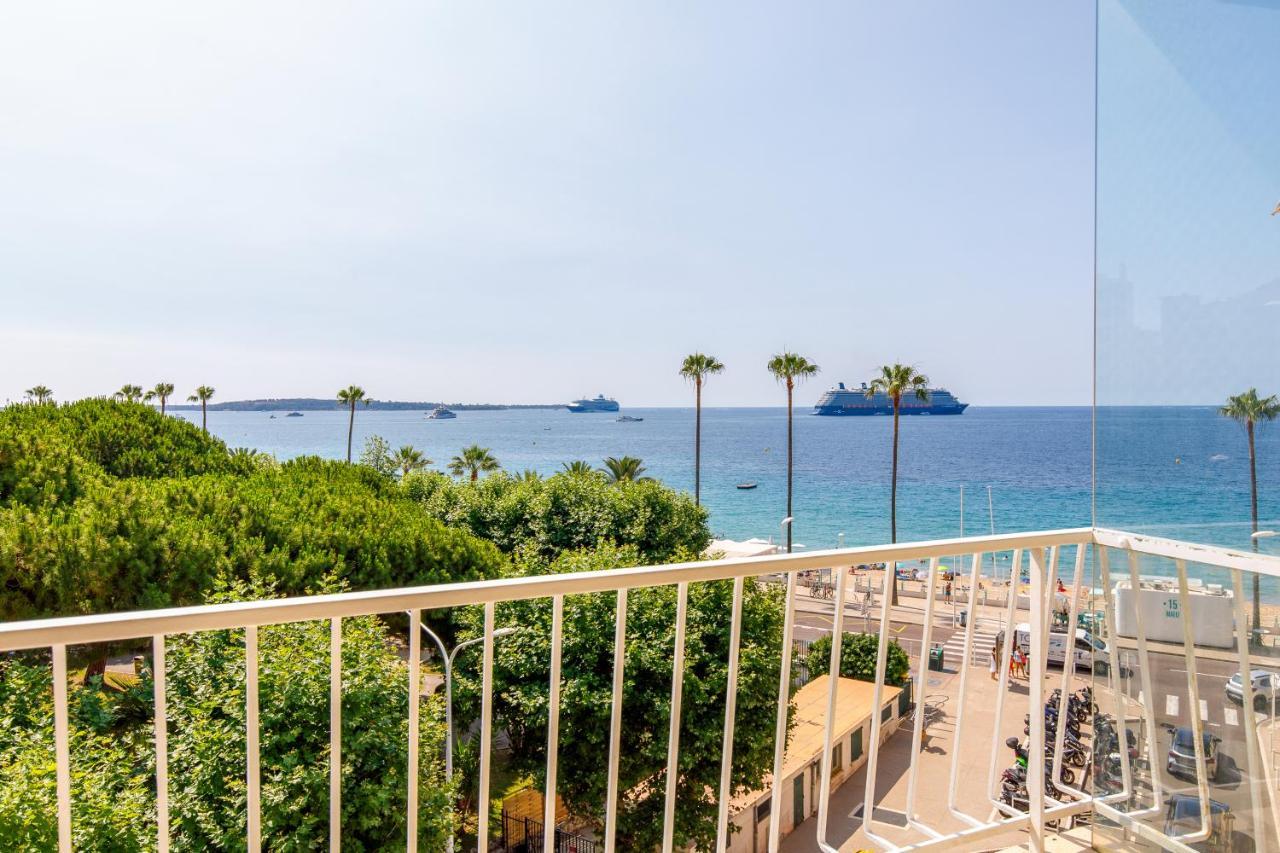 Vue Mer Exceptionnelle Sur Plage Du Midi En 1Re Ligne- 2 Chambres Cannes Esterno foto