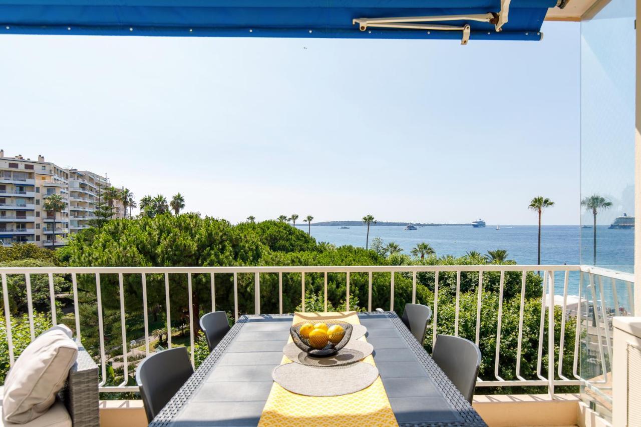 Vue Mer Exceptionnelle Sur Plage Du Midi En 1Re Ligne- 2 Chambres Cannes Esterno foto